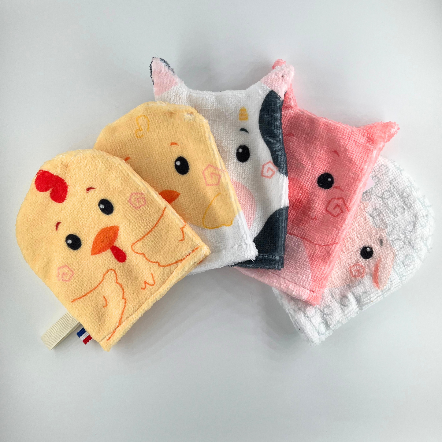 Playful Washcloths – Farm Animals