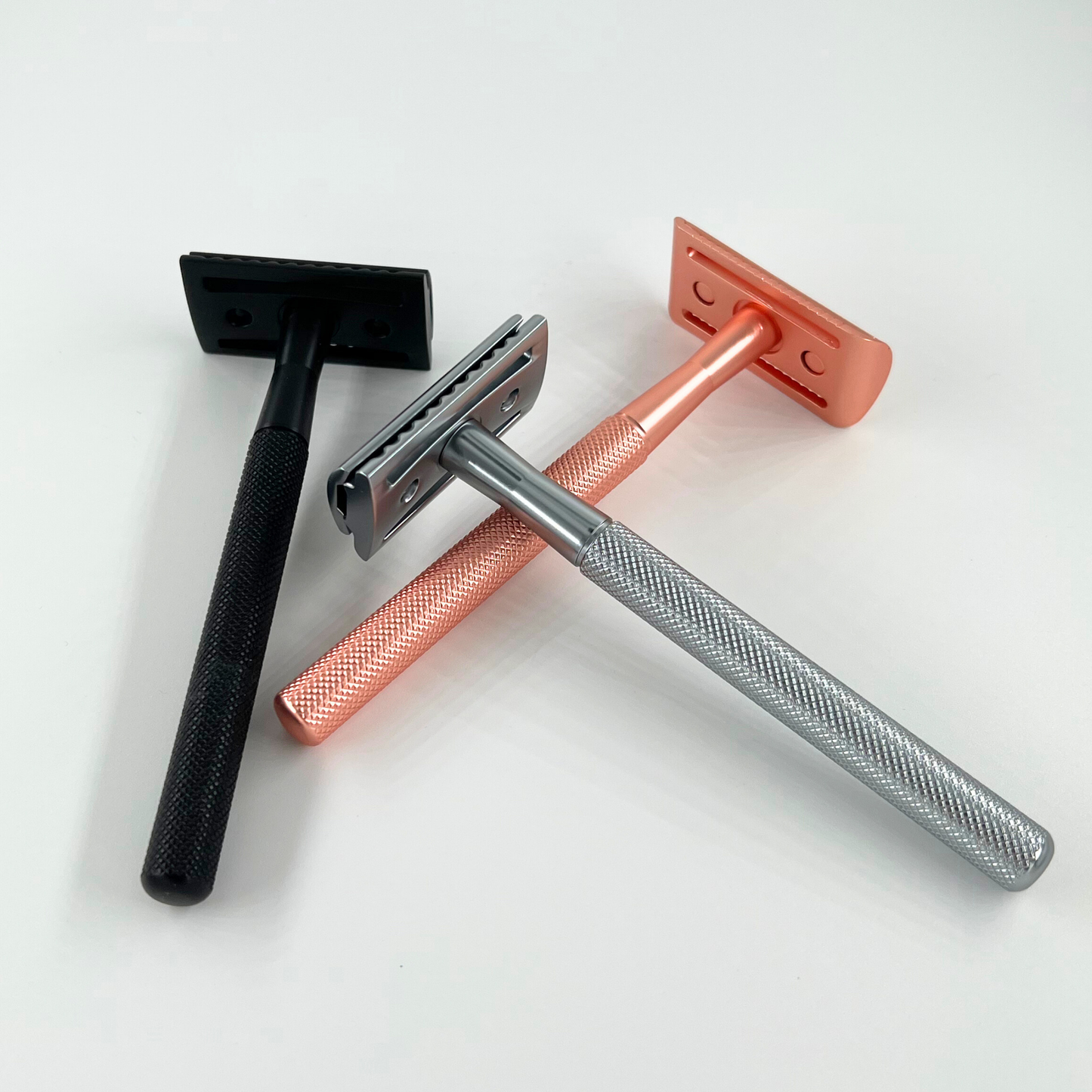 Safety razor in stainless steel + 20 razor blades