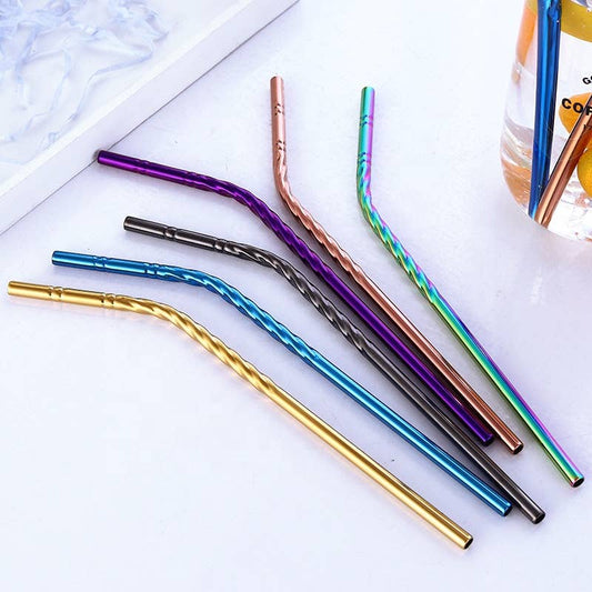 Durable Straw – Curved Spiral Design